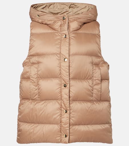 アウターその他 MAX MARA THE CUBE Woman Waistcoat Mud 2519291034650 084 The Cube reversible vest in beige - Max Mara | Mytheresa