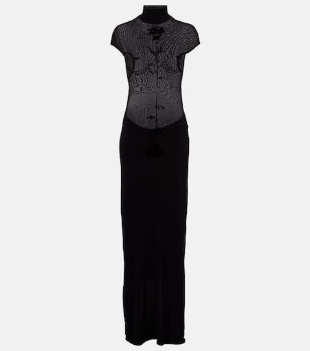 【JEAN PAUL GAULTIER】 BLACK VISCOSE MAXI DRESS Maxi dress Jean Paul Gaultier Black size 42 IT in Viscose