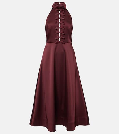 ◆関税込◆【REBECCA VALLANCEC】Merlot ruched midi dress Merlot Strap Midi Dress – Rebecca Vallance