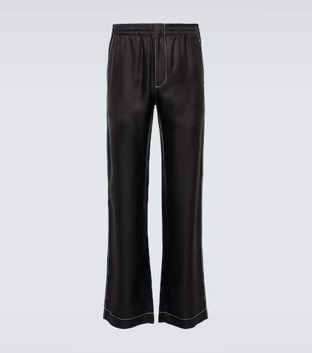 パンツ PRADA Printed Silk Pant Prada Straight silk trousers available on SUGAR - 163695