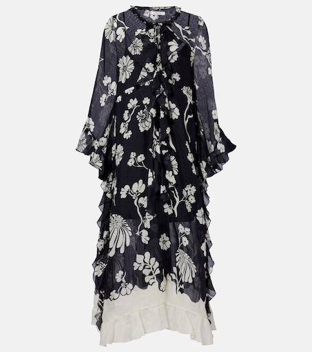 schumacher designer dresses Dorothee Schumacher Loosely fitted stretch silk-satin midi-dress
