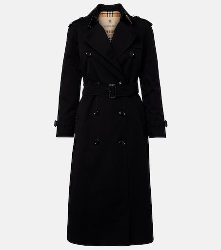 激安　Burberry Waterloo coat 38EU 04US Waterloo cotton trench coat in black - Burberry | Mytheresa
