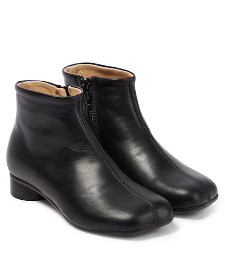 Stivali Tabi in pelle in Nero - MM 6 Maison Margiela Kids