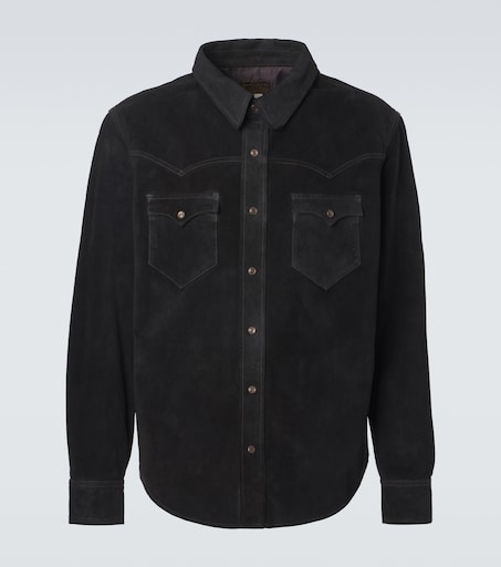 【最終価格!!!】未使用 RRL Suede Western Shirt Suede Western shirt in black - RRL | Mytheresa