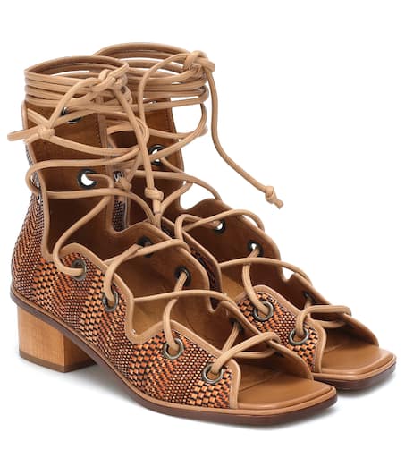 サンダル・ミュール Stella Mccartney Maia Lace-Up Sandals P00463323.jpg
