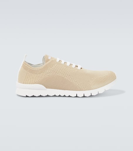 FITS knit cotton sneakers in beige - Kiton | Mytheresa