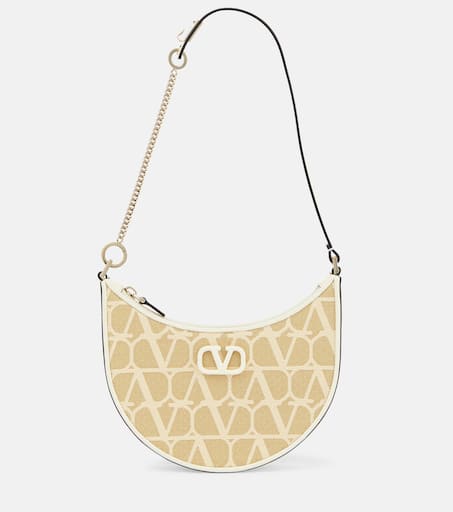 ショルダーバッグ・ポシェット VALENTINO TOP-TONE CANVAS VLOGO SIGNATURE SHOULDER BAG vlogo-signature-toile-
