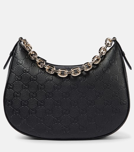 バッグ・カバンその他 GUCCI GG Emblem medium black shoulder bag GG Emblem medium shoulder bag in black GG leather | GUCCI® US