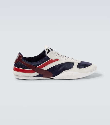 スニーカー MIU MIU SUEDE LEATHER SNEAKERS Suede sneakers in white - Miu Miu | Mytheresa