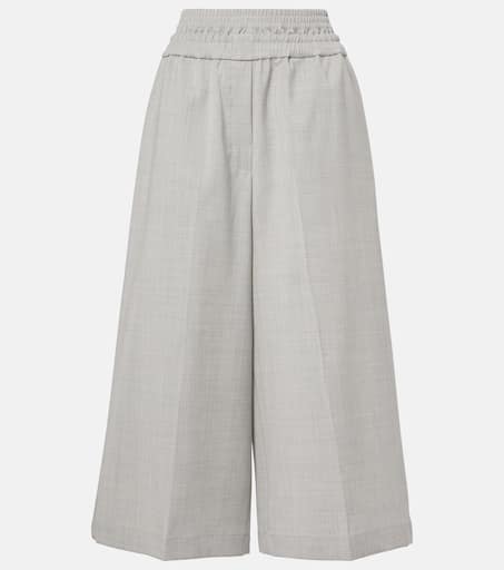 pure lambs wool double waist culottes – shéller / シェリエ