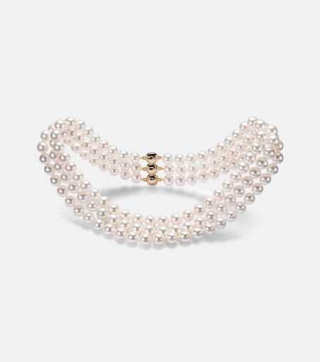 Grace 18kt gold necklace with pearls