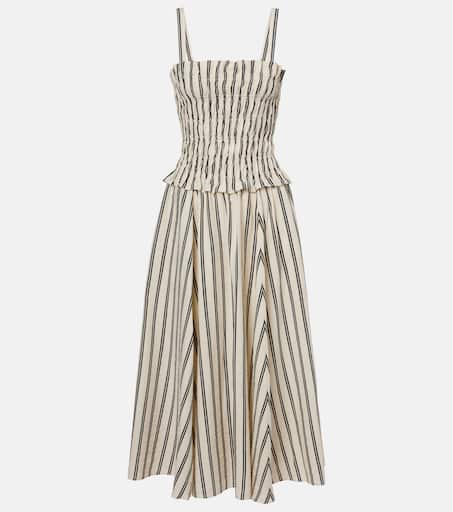 ラルフローレン★Striped Silk-Blend Dress Polo Ralph Lauren Striped Silk-Blend Dress | Neiman Marcus