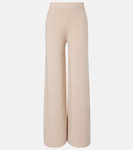 Judy wool and cashmere wide-leg pants in beige - Max Mara