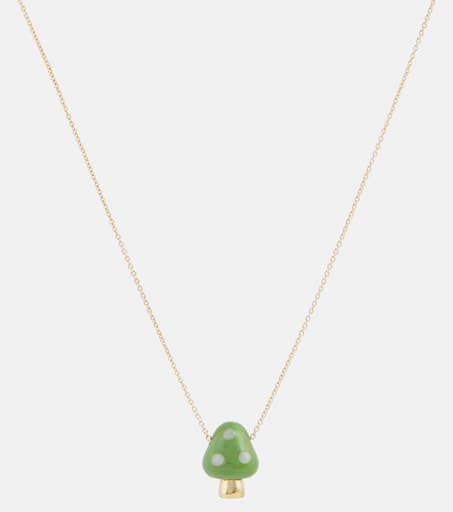 【ALIITA】L'Amanita 9kt gold and coral necklace 関税送料込 ALIITA公式通販】アリータ 9KYG チェーンネックレス キノコ