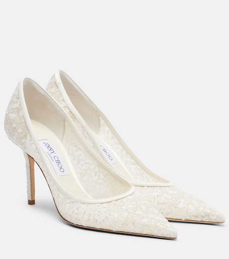 Love embroidered tulle pumps in white - Jimmy Choo | Mytheresa