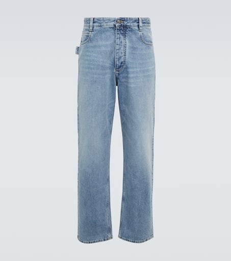 デニム・ジーパン BOTTEGA VENETA Women Straight Pants 813509V42W04715 Blue BOTTEGA VENETA Straight Pants Blue Curved Shape Jeans 34