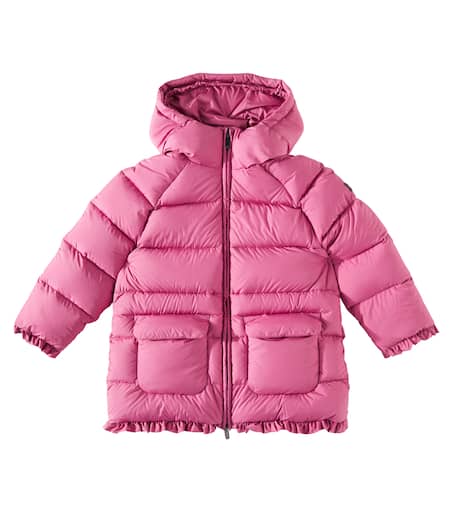 キッズアウター IL GUFO Shearling details hooded down jacket P00953718.jpg