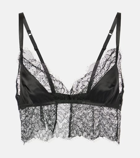 【送料&関税込】Dolce & Gabbana Lace Bralette Dolce & Gabbana Lace Bralette with Logoed Elastic Band women