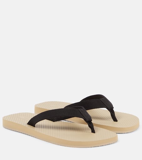 Dune Classic leather thong sandals in grey - The Row | Mytheresa