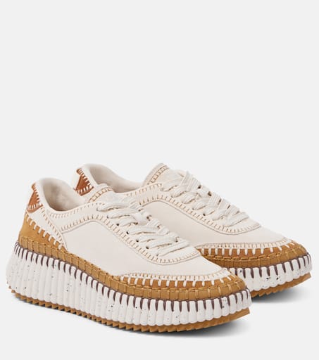 送料込/関税込■Chloe■Nama プラットフォーム スニーカー Chloé Namaスニーカー のホワイト | Chloé JP