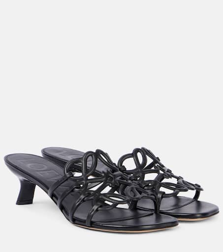 【LOEWE】 Paula's Ibiza Petal Anagram leather mules LOEWE + Paula's Ibiza Petal Anagram leather sandals | NET-A
