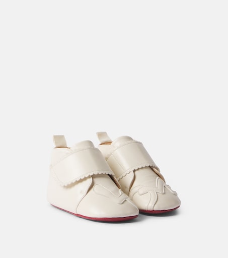 Christian Louboutin Kids 베이비 이지 베이비 러브 가죽 부티