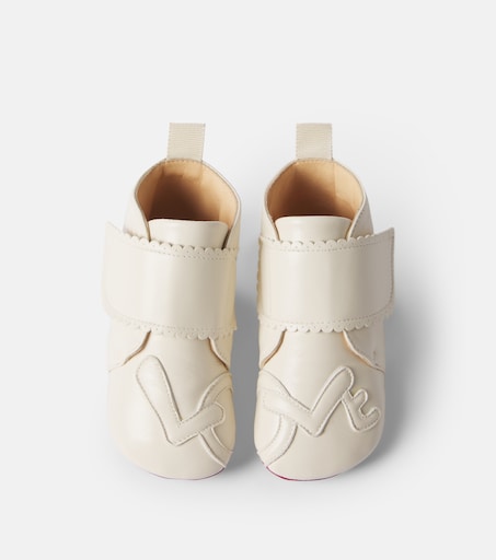 Christian Louboutin Kids 베이비 이지 베이비 러브 가죽 부티