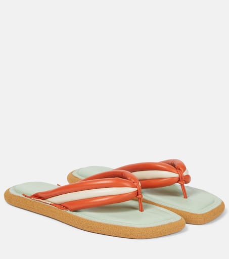【DRIES VAN NOTEN】Leather thong sandals トングサンダル Dries Van Noten Leather Thong Platform Sandals | Neiman Marcus