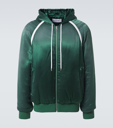 Satin tracksuit jacket in green - Loewe | Mytheresa