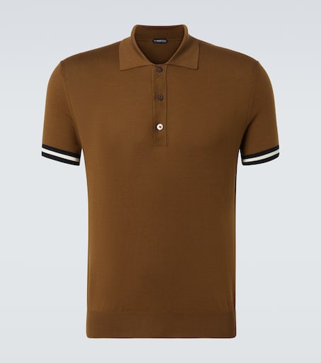 Tom Ford Cotton and silk polo shirt