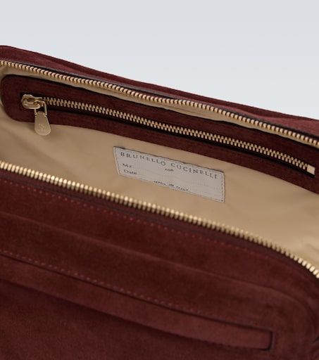 BRUNELLO CUCINELLI 스웨이드 화장품 가방