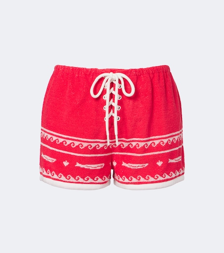Cody cotton terry shorts in red - Posse | Mytheresa