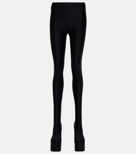 ボトムスその他 BALENCIAGA Black stretch nylon leggings (7932944E2B9 1081) Activewear Leggings in Black | Balenciaga US