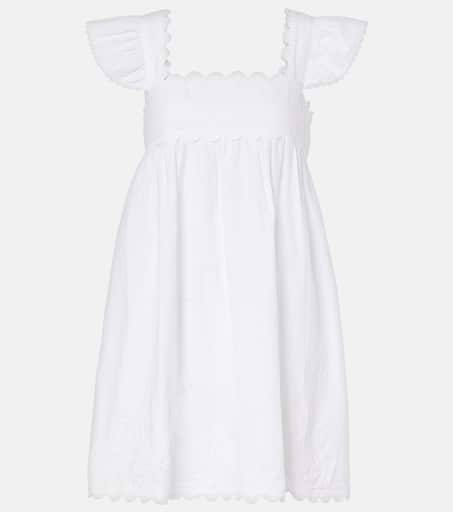 送料関税込み★JULIET DUNN★プリントティアードコットンミニ Cotton minidress in white - Juliet Dunn | Mytheresa