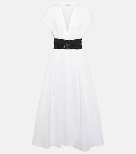ALAIA＊BELTED MIDI JAPANESE POPLIN プリーツドレス＊送料込 ALAIA＊BELTED MIDI JAPANESE POPLIN プリーツドレス＊送料込