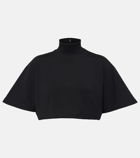 Tシャツ・カットソー Alaia Jersey Cropped T-Shirt ALAÏA ALAIA T SHIRT IN JERSEY |ALAÏA US