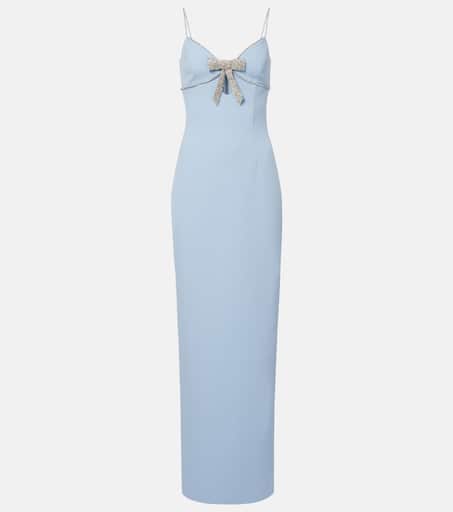 ◆関税込【REBECCA VALLANCE】Bridal La Peregrina crepe gown Bridal La Peregrina crêpe gown in white - Rebecca Vallance