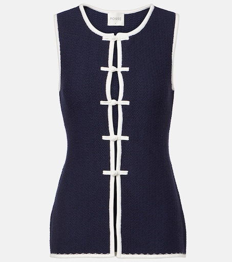 Lou vest in blue - Posse | Mytheresa
