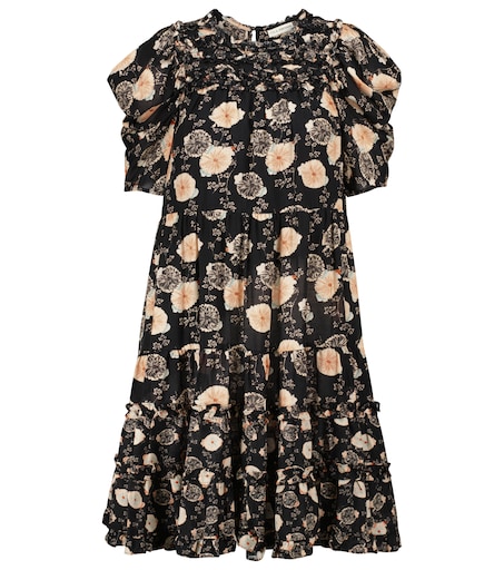 Cassian floral cotton-blend minidress