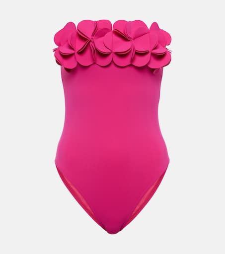 【Karla Colleto】ピンクベース ストラップレス バンドゥ水着 Karla Colleto】ピンクベース ストラップレス バンドゥ水着