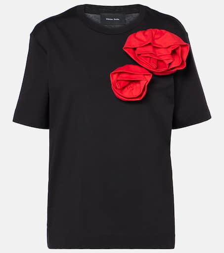 その他 Rose Banquet T Shirt - Simone Rocha - Cotton - Black P00992986.jpg