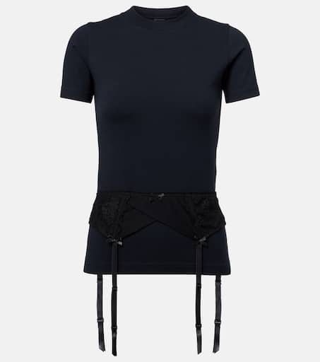 Tシャツ・カットソー BALENCIAGA ABITO STILE T-SHIRT LINGERIE Balenciaga Lingerie T-Shirt | Blue | FARFETCH