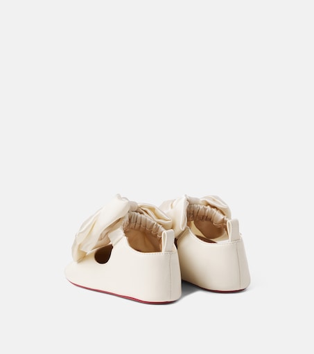 Christian Louboutin Kids 베이비 루 베이브 가죽 발레리나