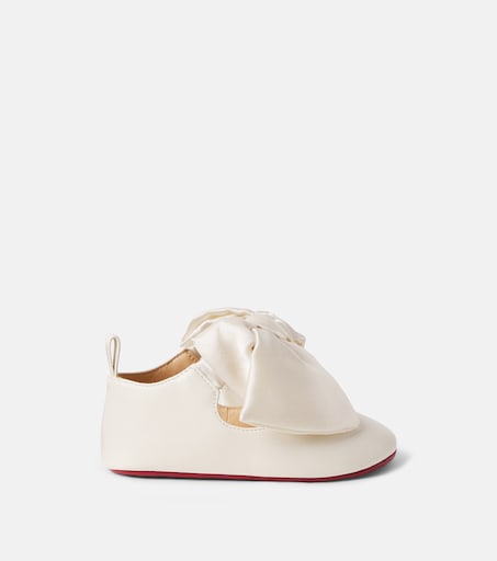 Christian Louboutin Kids 베이비 루 베이브 가죽 발레리나