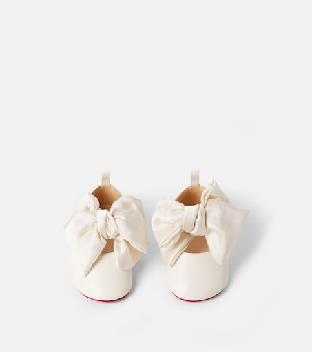 Christian Louboutin Kids 베이비 루 베이브 가죽 발레리나
