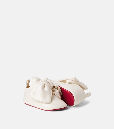 Christian Louboutin Kids 베이비 루 베이브 가죽 발레리나