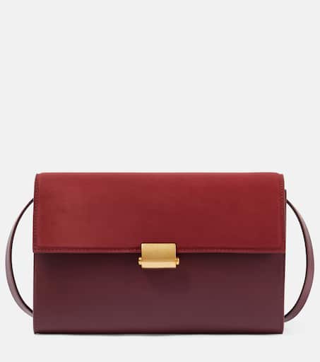 Laurie leather crossbody bag in red - The Row | Mytheresa