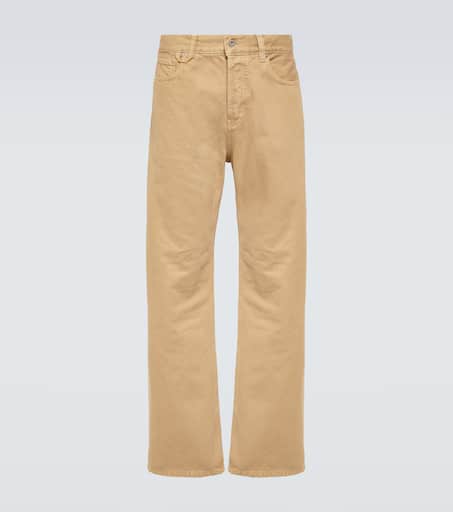 ボトムスその他 JACQUEMUS Brown trousers in silk blend Le Pantalon Meio straight pants in brown - Jacquemus | Mytheresa