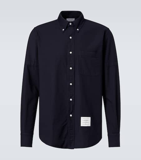 【関税負担なし】 THOM BROWNE シャツ - ブルー 66b5d5dd0595d612938b6f6a_v_nX2
