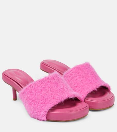サンダル・ミュール JACQUEMUS Argilla Mules in Pink Polyamide Argilla Mules in Pink Polyamide
